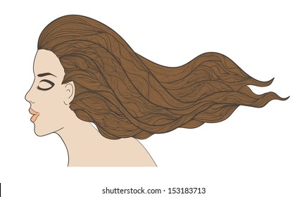 Beautiful vector girl