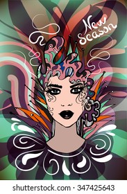Beautiful Vector Girl