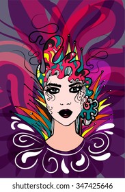 Beautiful Vector Girl