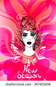 Beautiful Vector Girl