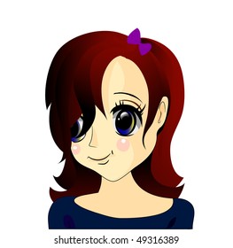 beautiful vector girl