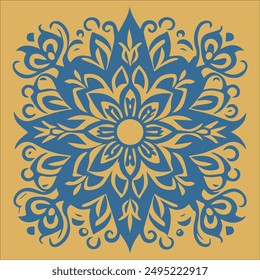 Beautiful vector graphic floral pattern design