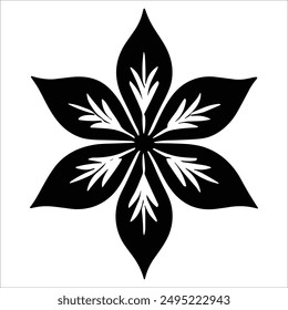 Diseño de patrón floral gráfico de Vector hermoso