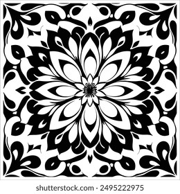 Beautiful vector graphic floral pattern design