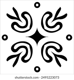 Beautiful vector graphic floral pattern design
