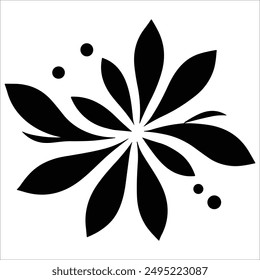 Beautiful vector graphic floral pattern design