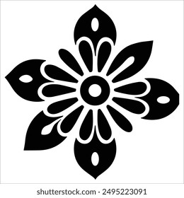 Beautiful vector graphic floral pattern design