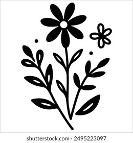 Beautiful vector graphic floral pattern design