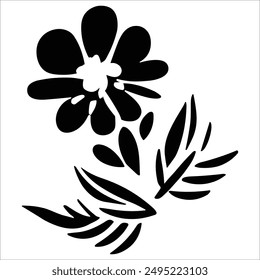 Beautiful vector graphic floral pattern design