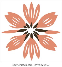 Beautiful vector graphic floral pattern design