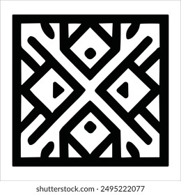 Beautiful vector graphic geometric pattern design