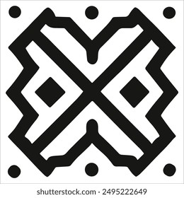 Beautiful vector graphic geometric pattern design