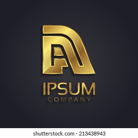 Gold LV Logo Symbol Vector Art Design Stock Illustration - Illustration of  logo, word: 252950674