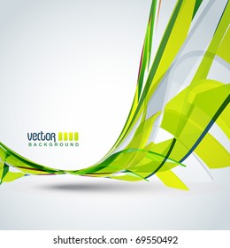 fondo de onda de color verde vector hermoso