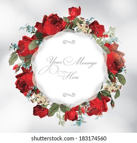 Beautiful vector greeting card. Bright illustration, can be used as creating card, invitation card for wedding, birthday and other holiday and cute summer background.