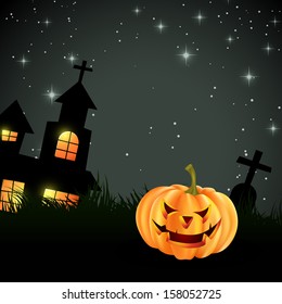 beautiful vector halloween illustration with space for your text