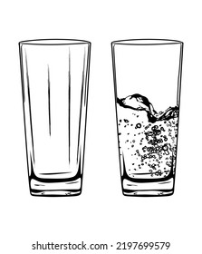 Beautiful vector hand drawn beverage Illustration. Detailed retro style drink image. Vintage sketch Element for labels design.