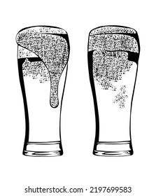 Beautiful vector hand drawn beverage Illustration. Detailed retro style drink image. Vintage sketch Element for labels design.