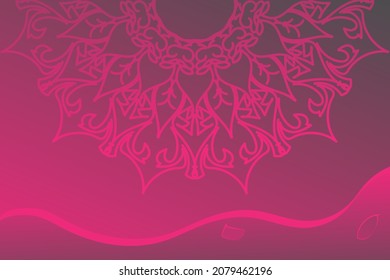 Hermosa mandala de adorno indio dibujada a mano en estilo de fondo.