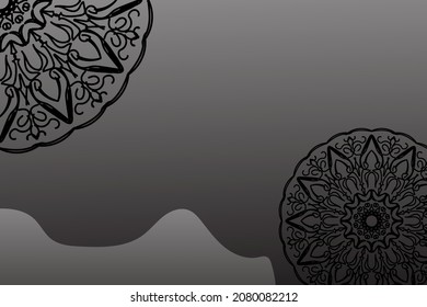 Beautiful vector hand drawn indian ornament mandala on background style.