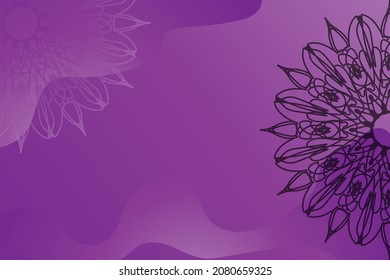 Beautiful vector hand drawn indian ornament mandala on background style.