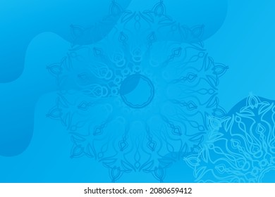 Hermosa mandala de adorno indio dibujada a mano en estilo de fondo.
