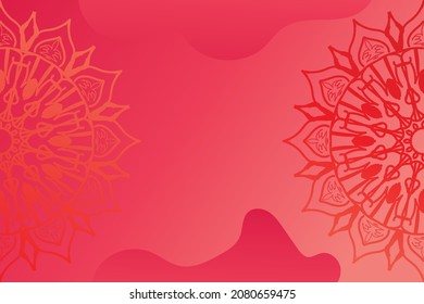 Beautiful vector hand drawn indian ornament mandala on background style.