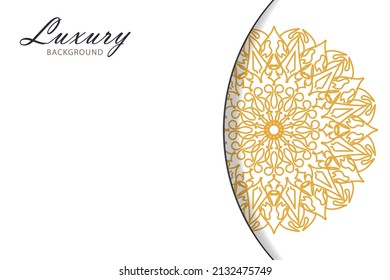 Beautiful vector hand drawn indian ornament mandala on background style.