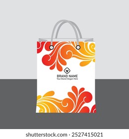 Beautiful vector hand drawn shopping bag Illustration