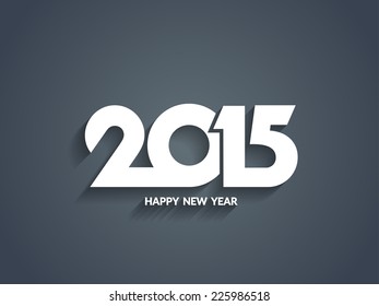 Beautiful vector happy new year 2015 text design.