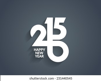 Beautiful vector happy new year 2015 text design.