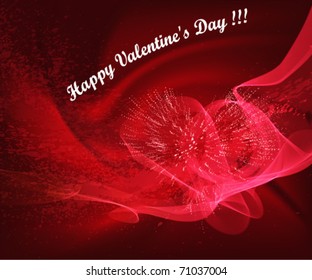 beautiful vector heart background design with space for your text