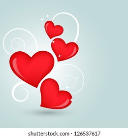 beautiful vector heart design illustration