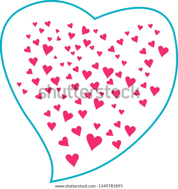 Beautiful Vector Heart Stroke Love Warmth Stock Vector Royalty Free