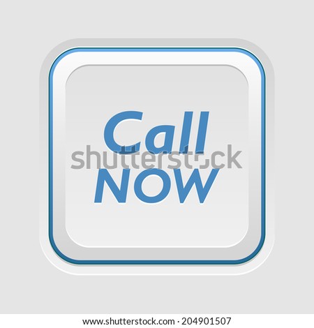 Beautiful vector icon Call now on the wonderful plastic background