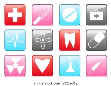 beautiful vector icon set "medicine"