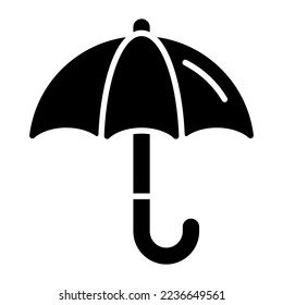 Beautiful vector icon of umbrella in modern style