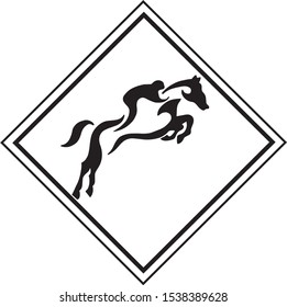 beautiful vector illustation equestrian horse