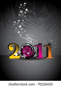 beautiful vector illustration for 2011