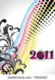 beautiful vector illustration for 2011