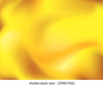Beautiful vector illustration of abstract background.Light splashes and curved lines.Mash.Yellow.Silk.
