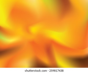 Beautiful vector illustration of abstract background.Light splashes and curved lines.Mash.Orange.Silk. 