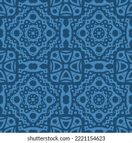 Hermosa ilustración vectorial con patrón abstracto transparente azul en el fondo oscuro