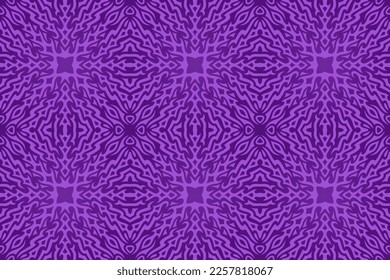 Beautiful vector illustration with abstract pink seamless pattern on the colorful dark background