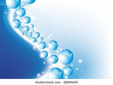 Beautiful vector illustration with  balls