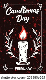 A beautiful vector illustration of Candlemas Day a Season of New Beginnings