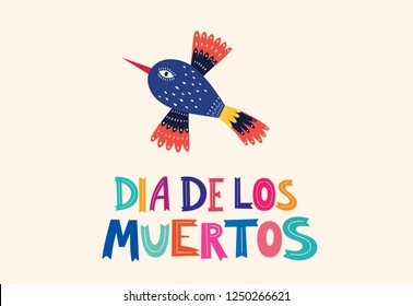 Beautiful vector illustration with design for Mexican holiday Dia De Los Metros.