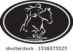beautiful vector illustration equestrian horse