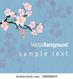 beautiful vector illustration with flowers