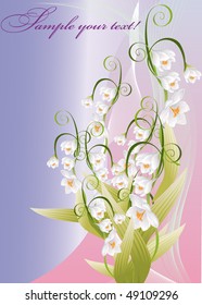 beautiful vector illustration with flowers